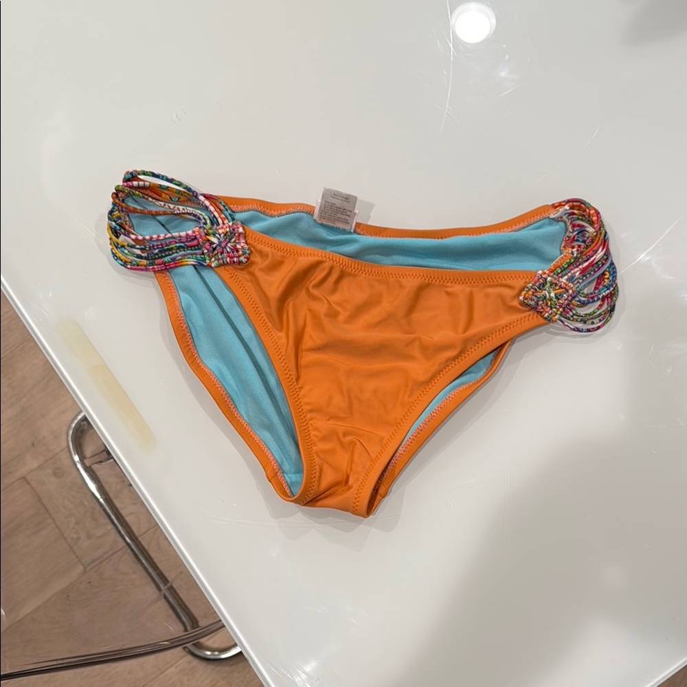 Profile Blush Orange and Blue Bikini Bottom large